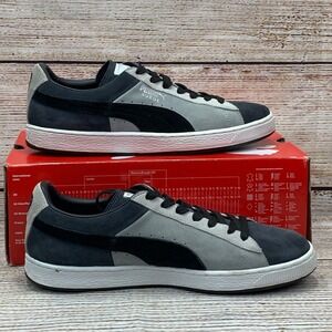 PUMA Suede Stripes & Blocks Dark Shadow Black‎ Sneakers [Men's US 12] EUR 46
